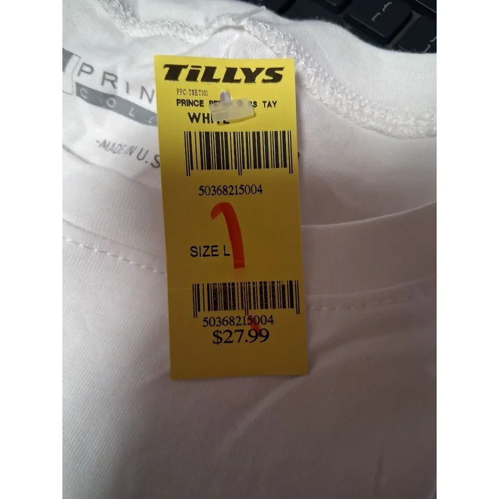 NWT Taylor For President T-Shirt Prince Peter Tee Casual White Girls Size Large